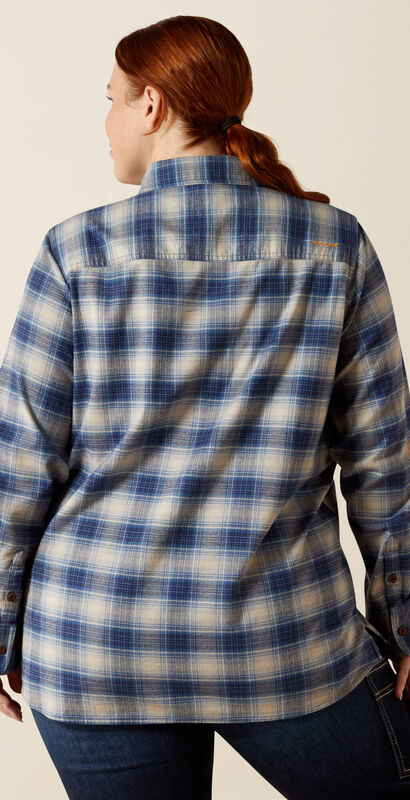 Rebar Flannel DuraStretch Work Shirt Back Plus